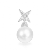 APM Monaco 珍珠耳环 - 银白色（单只）