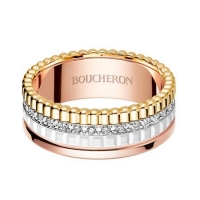 Boucheron宝诗龙 Quatre White Edition戒指 小型款镶33颗圆形钻石