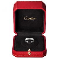 Cartier卡地亚LOVE系列戒指 白金窄版对戒 单枚