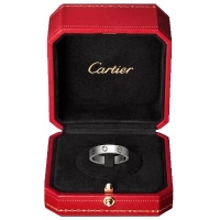 Cartier卡地亚LOVE戒指 白金钻石 经典款结婚对戒 单枚