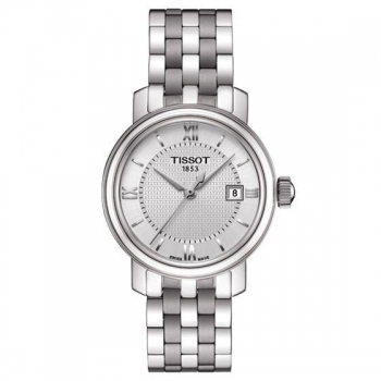 Tissot天梭港湾系列钢带石英女士手表